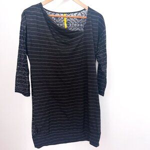 Lole Fitness Burnout Tunic Black and Gray Size Small